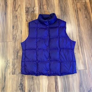 L.L. Bean Women's Purple Puffer Vest